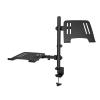 ADBWEKKF M074-D Dual Laptop Stand for Laptop Notebook Support Up to 17" 2 in 1 Dual Arm for Monitor & Laptop Holder view 1