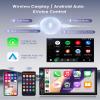 7 Inch Double Din Car Radio Stereo, Wireless CarPlay Android Auto, HD Touch Screen, Bluetooth 2 Din Stereo, AHD Backup Camera, Mirror Link, FM EQ SWC, Type-C USB Fast Charging, Video Playback view 2
