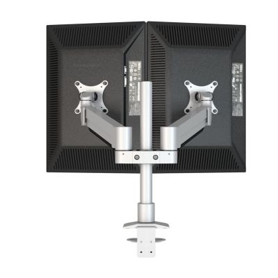 ADBWEKKF M200 Desktop Dual Monitor Holder Support Aluminum Full Motion 15-30 Inch Monitor Mount Arm with 40cm Stand Pole(Loading 8-16kgs)
