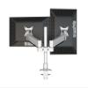 ADBWEKKF M200 Desktop Dual Monitor Holder Support Aluminum Full Motion 15-30 Inch Monitor Mount Arm with 40cm Stand Pole(Loading 8-16kgs) view 3