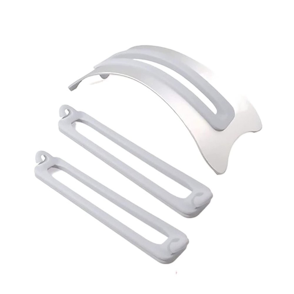 ADBWEKKF HY02 Aluminum Space-Saving Laptop Vertical Stand Desktop Erected Holder for MacBook Pro Air Retina 3pcs Silica Gel Pad Available(Silver)