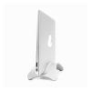 ADBWEKKF HY02 Aluminum Space-Saving Laptop Vertical Stand Desktop Erected Holder for MacBook Pro Air Retina 3pcs Silica Gel Pad Available(Silver) view 2
