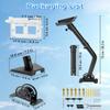 Starlink Gen 3 Mount, Adjustable Starlink Gen 3 Pole Adapter with 2-in-1 Router Mount, 28.3in Starlink Mounting Kit, Wall/ Roof/ Eaves Installation, 360 Rotatable All Metal view 2