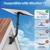 Starlink Gen 3 Mount, Adjustable Starlink Gen 3 Pole Adapter with 2-in-1 Router Mount, 28.3in Starlink Mounting Kit, Wall/ Roof/ Eaves Installation, 360 Rotatable All Metal view 3