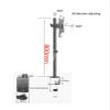 ADBWEKKF 800mm DL-T600-180 Desktop Stand Full Motion 360 Degree Steel Monitor Holder 10"-32" Clamp Base Monitor Mount Arm Load 20kg(with Grommet Base) view 4