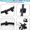 10PCS Adjustable Self-Adhesive Cable Organizer Wire Harness Strap Fixed Desktop Cable Management Clip.(10-13mm Black) view 4