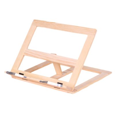GANAZONO 1Pc Portable Folding Book Reading Stand Bracket for Comfortable Reading Multipurpose Wooden Holder for Tablets Textbooks and Cookbooks and Easy to Operate