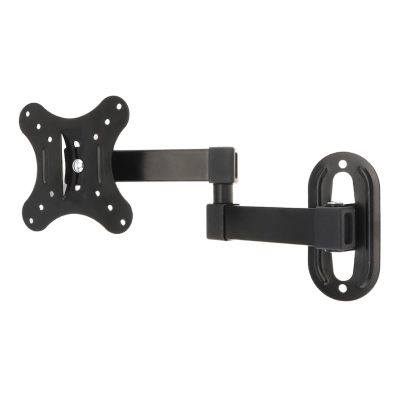 2PCS 10KG Adjustable 14-27 Inch TV Wall Mount Bracket Flat Panel TV Frame Support 15 Degrees for LCD LED Monitor Flat Pan(1 Piece)