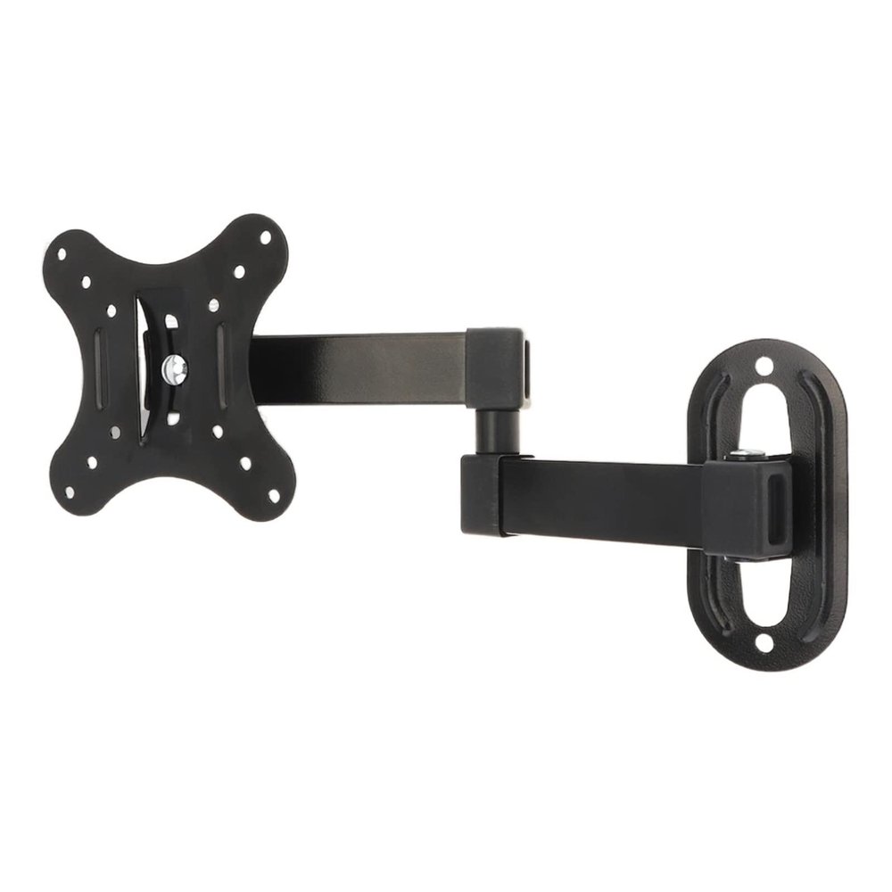 2PCS 10KG Adjustable 14-27 Inch TV Wall Mount Bracket Flat Panel TV Frame Support 15 Degrees for LCD LED Monitor Flat Pan(1 Piece)