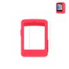 Case for Wahoo ELEMNT ROAM V3 GPS Cycling/Bike Computer, WUNIAK Soft Silicone Protective Portable Scratch Shock Resistant Shell Case with Screen Protector for Wahoo ELEMNT ROAM V3Red view 1