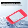 Case for Wahoo ELEMNT ROAM V3 GPS Cycling/Bike Computer, WUNIAK Soft Silicone Protective Portable Scratch Shock Resistant Shell Case with Screen Protector for Wahoo ELEMNT ROAM V3Red view 2