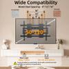 WANDEMEI Heavy Duty TV Wall Mount Full Motion, Suitable for 50-120 Inch Large TVs, Adjustable TV Wall Mount with Swivel Extend Tilt and Leveling, Holds up to 198 LBS and Max VESA 900x600mm view 2