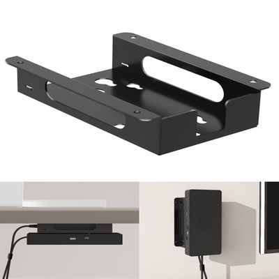 Metal Mount for Dell Docking Station Under Desk and Wall Mount for Dell UD22 WD19 WD19S WD22TB4 WD19TBS WD25 SD25 Series Dock & Power Adapter Mounting Bracket for Laptop Dock with Cable Ties