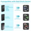 Metal Mount for Dell Docking Station Under Desk and Wall Mount for Dell UD22 WD19 WD19S WD22TB4 WD19TBS WD25 SD25 Series Dock & Power Adapter Mounting Bracket for Laptop Dock with Cable Ties view 2