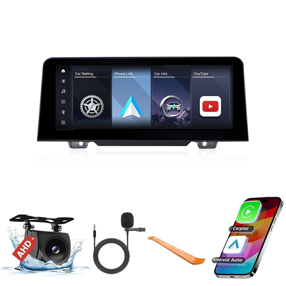 10.25" Car CarPlay Android Auto Navigation Stereo Radio Display IPS Touchscreen Headunit Tablet Media Player for BMW 1 Series 2017 EVO