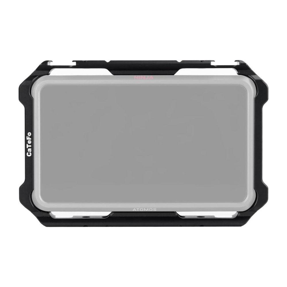 Monitor Cage for Atomos Ninja V/Ninja V+ / Shinobi/ZATO Connect Monitor, Built-in NATO Rail and Cold Shoe