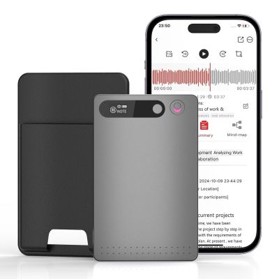 AI Voice Recorder, Transcribed and Summarized Via ChatGPT, Controlled by an APP Application, Supports 112 Languages, Has A Recording Time of 30 Hours, and Comes with 64GB of Memory - (1 Pcs)