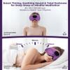 MUSICOZY 3D Bluetooth Sleep Mask with Headphones and Timer, Wireless Sleep Headphones for Side Sleepers, Eye Mask with Bluetooth Headphone, Unique Gifts for Men Women, Purple view 2