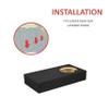 10" Single ported sub Box, fits Tundra Double-cab 2007-2023 Speaker Box car Audio subwoofer Enclosure view 3