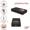 10" Single ported sub Box, fits Tundra Double-cab 2007-2023 Speaker Box car Audio subwoofer Enclosure view 4