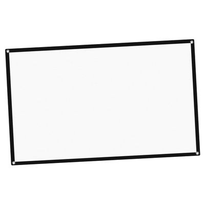 HOMOBABE Portable Folding Projection Screen Crease Theater Accessory for Home Cinema Outdoor Events and Conferences Easy Installation with Hooks and Tape