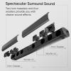 WebsLand Sound Bar for Smart TV, 80W Soundbar with Four Woofers, Dual Horn Tweeters, 2.0 Channel TV Speaker, 2 in 1 Detachable Design, BT/ARC/AUX/Optical Connection, Surround Sound System for TV view 2