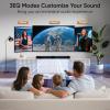 WebsLand Sound Bar for Smart TV, 80W Soundbar with Four Woofers, Dual Horn Tweeters, 2.0 Channel TV Speaker, 2 in 1 Detachable Design, BT/ARC/AUX/Optical Connection, Surround Sound System for TV view 4
