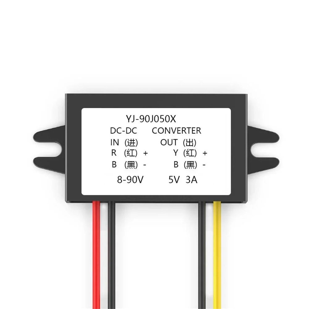 1PC 8-90v to 5V 1A 2A 3A 4A 5A Step Down Converter Regulator 5A 25W Power Adapter Reducer for Car Electronics Truck Vehicle Boat(8V-90v to 5V 3A)