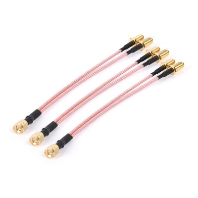 Ktann WiFi Antenna Extension Cable 10pcs RP SMA Female to 2xSMA Male Connector Antenna Extension Cable Splitter RG316 for Wireless Network Card Adapter