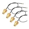 Ktann WiFi Antenna Extension Cable 8pcs IPX to SMA Connector Cable Female Coax Pigtail Cable 1.13MM RP-SMA 5cm for Wireless Network Card Adapter view 3