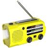 Weather Radio Emergency Solar Hand Crank Radio AM/FM/for Home and Outdoor Emergency, SOS Alarm, Flashlight, Reading Lamp, USB Charge(Yellow) view 1