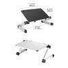 3FLQOOPP Aluminum Alloy Laptop Portable Foldable Adjustable Laptop Desk Computer Table Stand Tray Lap PC Folding Desk Table (Color : A Size : 48 * 26 * 4cm) view 4