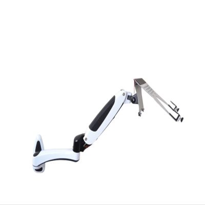 8KG GM112W-LP1 Full Motion Aluminum Gas Spring Dual Arm Laptop Wall Mounted Bracket Stand Grommet Hole Clamp Notebook Tray (Color : DL-GM112W-LP20) (Dl gm112w) (Dl GM112W)