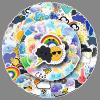 100PCS Cool Mood Weather Stickers for Laptop Scrapbook Notebook Luggage Water Bottle Skateboard Bike Car Computer Phone,Cute Weather Forecast Waterproof Decals for Teenagers Adults Kids view 1