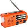 Emergency Radio Hand Crank Solar Portable W/AM FM, Weather Alert, Shortwave, & Flashlight. view 1