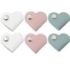 ZCZQC 6pcs Heart Shape Headphone Organizer Headphone Cable Clip Headphone Cable Winder Leather Cable Management Storage with Electronic Headphone USB view 1