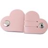 ZCZQC 6pcs Heart Shape Headphone Organizer Headphone Cable Clip Headphone Cable Winder Leather Cable Management Storage with Electronic Headphone USB view 3