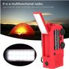 Weather Radio Emergency Solar Hand Crank Radio AM/FM/for Home and Outdoor Emergency, SOS Alarm, Flashlight, Reading Lamp, USB Charge(Red) view 3