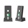 2025 Upgraded Wireless Intercom System - Full Duplex Two Way Radio, 500M Range Emergency Call, Home Office Hospital (2-Pack Indoor Intercoms, Black) view 1