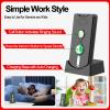 2025 Upgraded Wireless Intercom System - Full Duplex Two Way Radio, 500M Range Emergency Call, Home Office Hospital (2-Pack Indoor Intercoms, Black) view 3