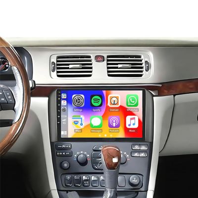 4G+64G - Double Din Car Stereo Radio for Volvo S80 2004-2008 Head Unit with Wireless Carplay Android Auto, 9" Touchscreen for Volvo Audio Receiver GPS WiFi Bluetooth DSP SWC FM RDS + Backup Camera