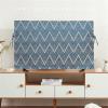JHDDIA LCD Tv Cover Japanese All-Inclusive Lace-Up Non-Slip Fixed Tv Protective Film Dustproof Protect LCD Flat/Curved Tv for Office(Blue,60 inches) view 1