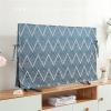 JHDDIA LCD Tv Cover Japanese All-Inclusive Lace-Up Non-Slip Fixed Tv Protective Film Dustproof Protect LCD Flat/Curved Tv for Office(Blue,60 inches) view 2