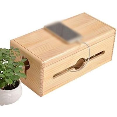 58GXCAAMOT Wire Organizer WiFi Router Storage Box Storage Box Power Socket Storage Consolidation Box Computer Cable Organizer for Home Cable Box Organizer (Size : S) ()