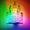 JandCase Night Lights Plug into Wall,3D Printed Castle RGB Night Light,10-Color Change Night Light,Dimmable Nightlights with Dusk to Dawn Sensor for Rooms Bathroom Hallway view 1