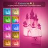 JandCase Night Lights Plug into Wall,3D Printed Castle RGB Night Light,10-Color Change Night Light,Dimmable Nightlights with Dusk to Dawn Sensor for Rooms Bathroom Hallway view 2