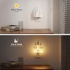 JandCase Night Lights Plug into Wall,3D Printed Castle RGB Night Light,10-Color Change Night Light,Dimmable Nightlights with Dusk to Dawn Sensor for Rooms Bathroom Hallway view 4
