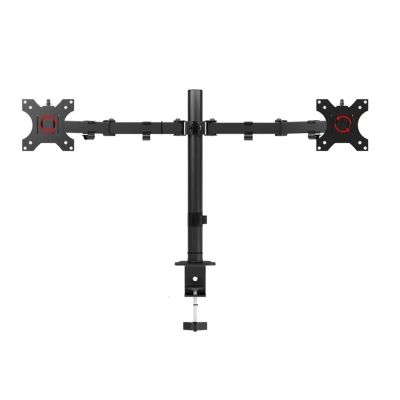 Dual Monitor Rack Monitor Stand Mount Extension Arm Clip On Desk Screen Stand Adjustable Angle Monitor Stand(Two arms)