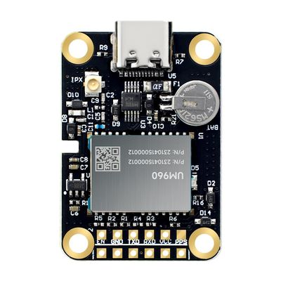 MJ GPS RTK Module, Centimeter-Level high-Precision Tracker, All-Constellation(GPS/BDS/GLONASS/Galileo/QZSS) GNSS Receiver, Real-time Positioning of Vehicles and GPS surveys (MJRTK-UM960)