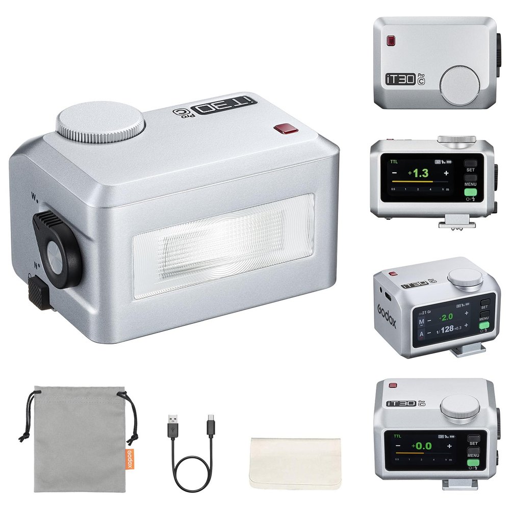 Godox iT30Pro-C iT30 Pro Flash for Canon, iT30Pro C Touchscreen Speedlite